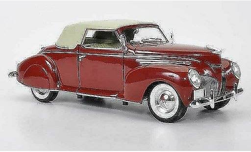 Lincoln Zephyr Base 1/18 Signature rood 1939 modelauto