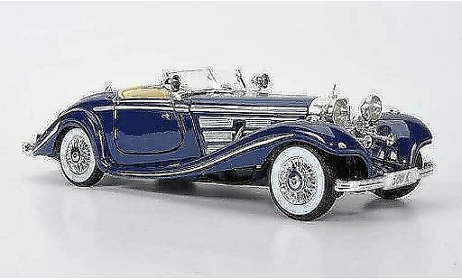 Mercedes 500 Base 1/18 Maisto blauw 1936 modelauto
