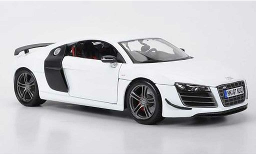 Audi R8 gt 1/18 Maisto wit/Carbonoptik modelauto