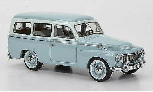 Volvo 445 Duett 1/43 Neo grijsblauw/wit modelauto