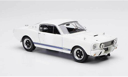 Shelby GT 350 1966 1/43 IXO Ready to Race wit/blauw modelauto