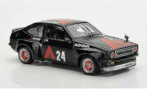 Toyota Starlet Advan 1/43 Spark 1300 No.24 A.Hagiwara Fuji 1980 modelauto