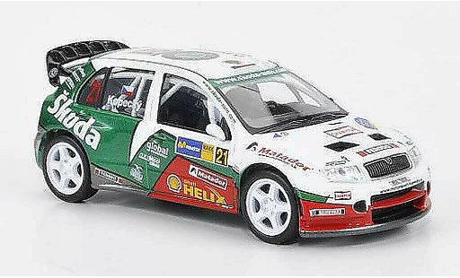 Skoda Fabia WRC 1/43 Abrex Evo No.21 Kopecky/Schovanek Rally Catalunya 2006 modelauto