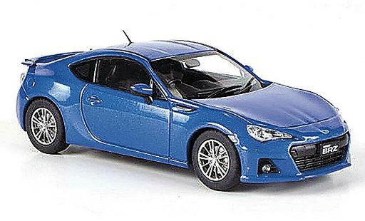 Subaru BRZ Base 1/43 Ebbro blauw RHD 2012 modelauto