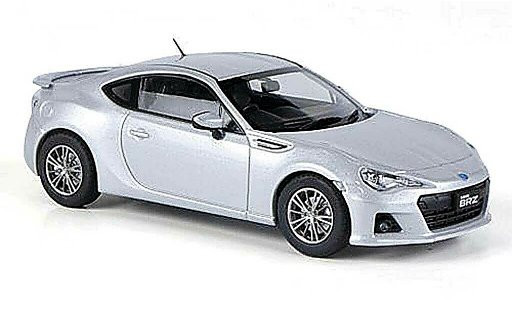 Subaru BRZ Base 1/43 Ebbro grijs RHD 2012 modelauto