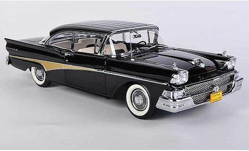 Ford Fairline 500 Hardtop 1/18 Sun Star Hard Top zwart modelauto