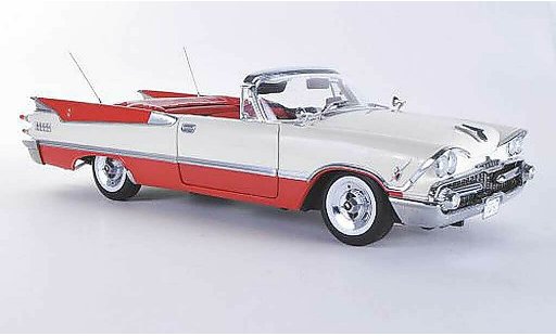 Dodge Custom Royal Lancer Cabriolet 1/18 Sun Star wit/rood 1959 modelauto