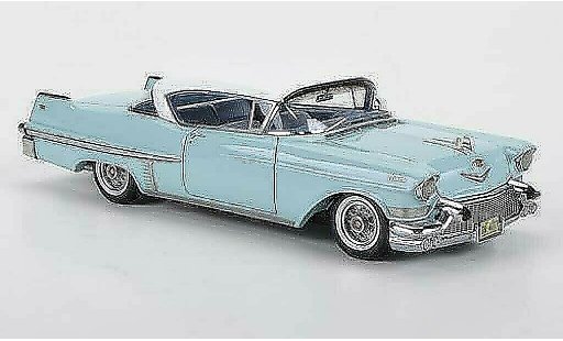 Cadillac Serie 62 Coupe 1/43 American Excellence 1957 Hardtop turquoise/wit modelauto
