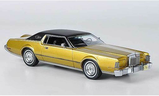 Lincoln Continental 1973 1/43 American Excellence MK IV gold/zwart modelauto