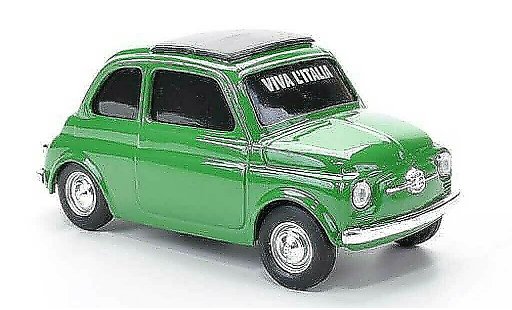 Fiat 500 D 1/43 Brumm VIVA Italia groen 1960 modelauto