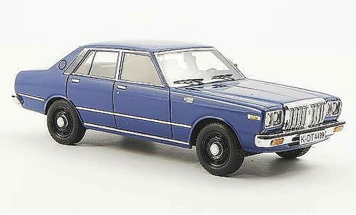 Datsun 200L Berline 1/43 Neo Laurel C230 blauw 1977 modelauto