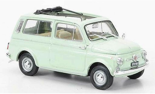 Fiat 500 Giardiniera 1/43 Brumm Giardinieragroen 1960 modelauto
