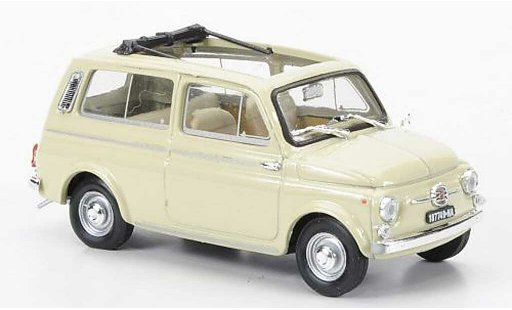 Fiat 500 Giardiniera 1/43 Brumm beige 1960 modelauto