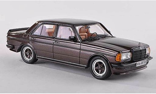 Mercedes 280 1980 1/43 Neo E (W123) AMG zwart-brun modelauto