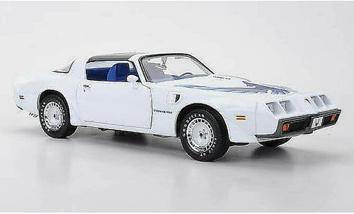 Pontiac Firebird 1980 1/18 Greenlight Turbo T/A wit avec blauwm Dekor Triple 9 Collection modelauto