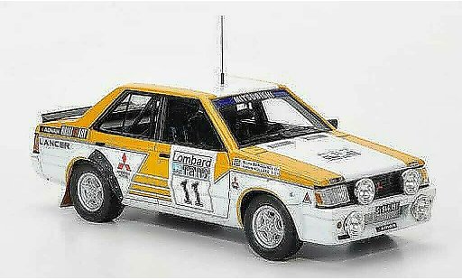 Mitsubishi Lancer 2000 Turbo 1/43 Neo No.11 Team Ralliart RAC Rally beperkt edition 1981 modelauto