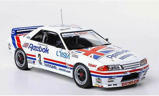 Nissan Skyline R32 1/43 HPI GT-R () No.3 Reebok Hasemi Motor Sport M.Hasemi / A.Olofsson JTC Tukuba 1991 modelauto