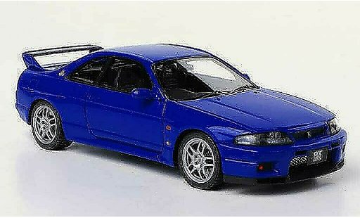 Nissan Skyline R33 1/43 HPI GT-R V-Spec LM beperkt () blauw RHD modelauto