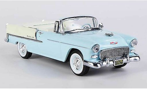 Chevrolet Bel Air Convertible 1/43 Vitesse 1955 Cabriolet blauw modelauto