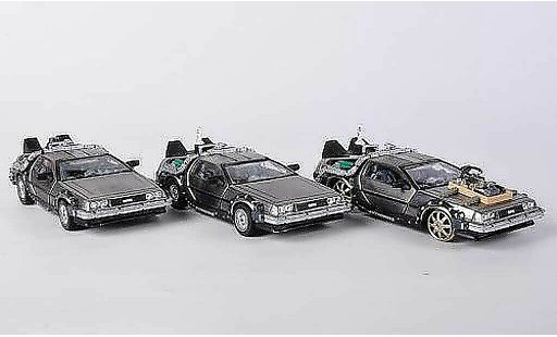 De Lorean Set Time Machine 1/43 Vitesse Back to the Future 3-in-1 Boxset modelauto
