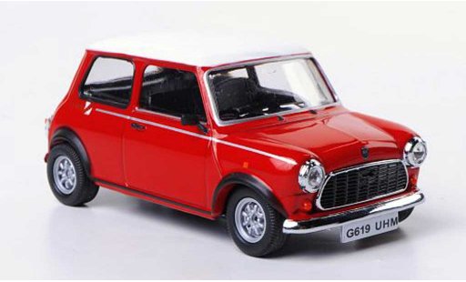 Austin Mini cooper 1/43 Vitesse Flame rood rood/wit RHD 1990 modelauto