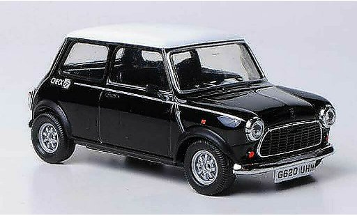 Austin Mini cooper 1/43 Vitesse Check Mate zwart/wit RHD 1990 modelauto