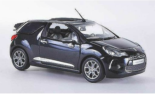 DS Automobiles DS3 Cabriolet 1/43 Norev Cabrio zwart 2013 modelauto