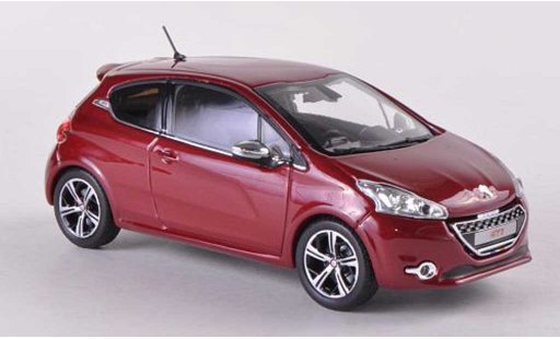 Peugeot 208 GTI 1/43 Norev rood 3-Turer 2012 modelauto