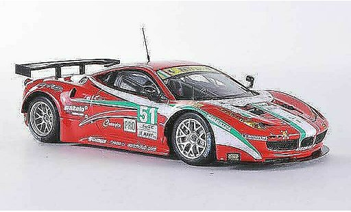 Ferrari 458 Italia GT2 1/43 Fujimi No.51 AF Corse 24h Le Mans 2012 modelauto