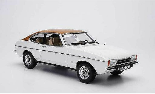 Ford Capri Ghia 3.0 1/18 Ottomobile Mk2 3.0L V6 wit/bruin modelauto