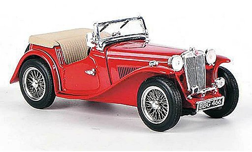 MG TC Base 1/43 Vitesse open rood 1945 modelauto