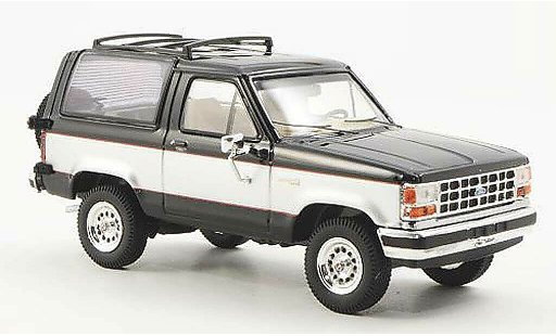 Ford Bronco Berline 1/43 Premium X II zwart/grijs 1989 modelauto