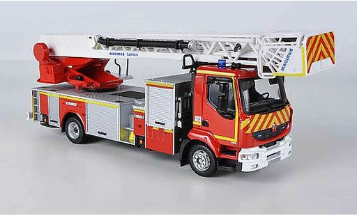 Renault Midlum Base 1/43 Eligor avec Magirus Drehleiter Brandweer pompier (F) modelauto