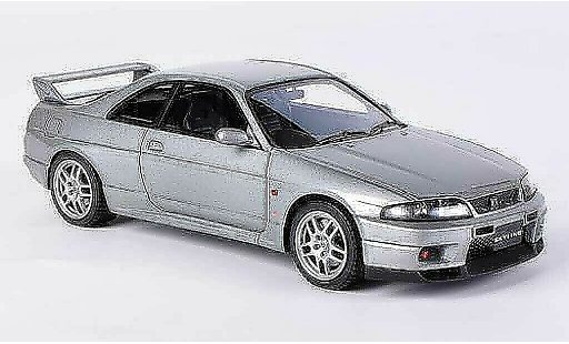 Nissan Skyline R33 1/43 HPI GT-R V-Spec grijs RHD modelauto