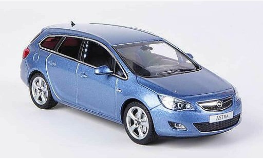 Opel Astra Sports Tourer 1/43 Minichamps J grijsblauw 2010 modelauto