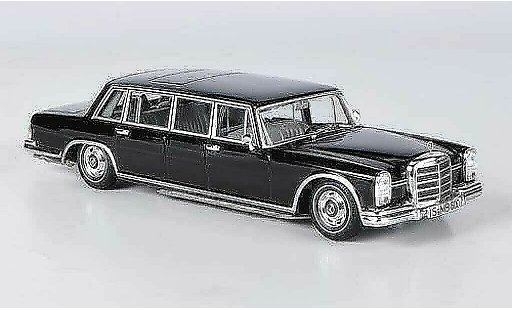 Mercedes 600 Pullman 1/43 WhiteBox zwart 1963 modelauto