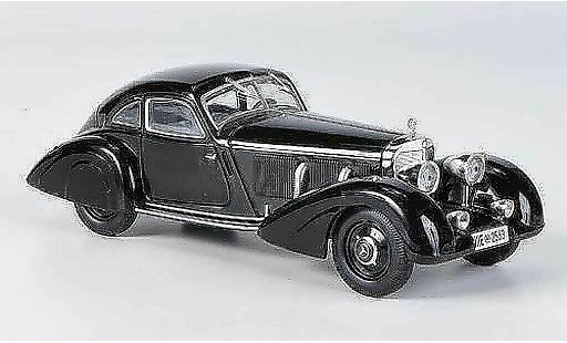 Mercedes 500 Base 1/43 WhiteBox Autobahn-Kurier zwart 1935 modelauto