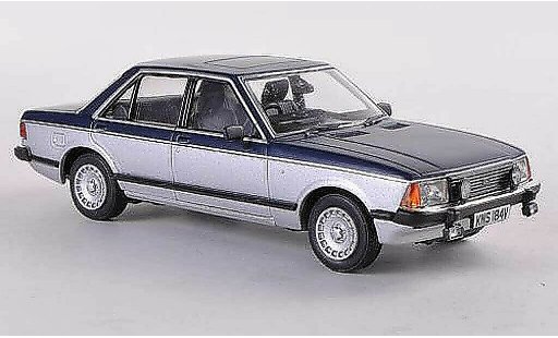 Ford Granada Berlina 1/43 Vanguards MkII 2.8 Ghia Sapphire blauw/grijs modelauto