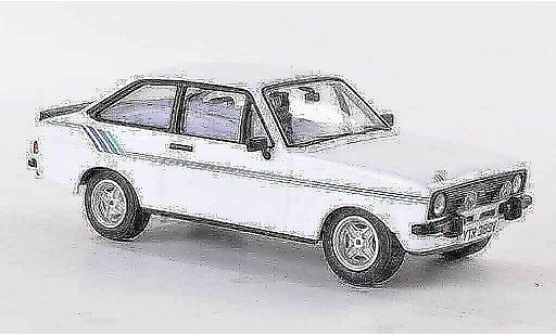 Ford Escort Harrier 1/43 Vanguards white/blauw RHD modelauto