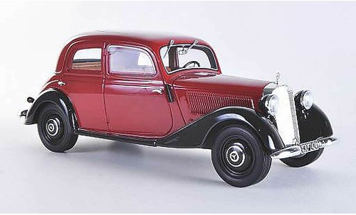 Mercedes 170 Base 1/18 BoS Models V rood/zwart gelimiteerd Auflage 1.000 stuk 1939 modelauto