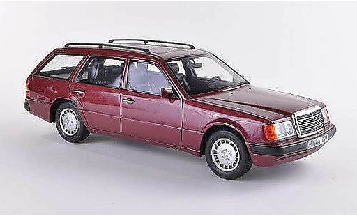 Mercedes 300 Coupe 1/18 BoS Models (S124) rood gelimiteerd Auflage 1.000 stuk 1990 modelauto