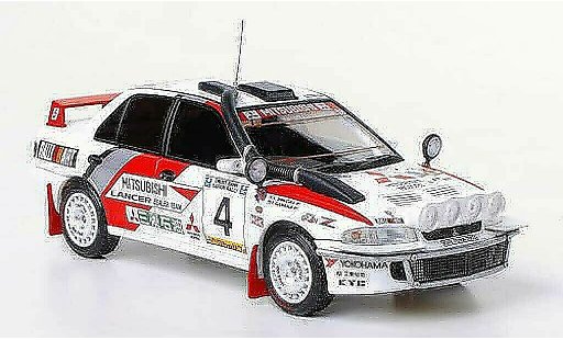 Mitsubishi Lancer Evolution II 1/43 HPI No.4 Nachtfahr-Version RalliArt P.Kuukkala / K.Shinozuka Safari Rally 1994 modelauto