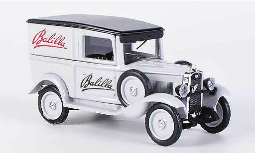 Fiat 508 Furgone 1/43 Rio bestelwagen Werbefahrzeug met Plakatwand en Figur modelauto