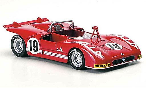Alfa Romeo 33.3 prototipo 1/43 M4 1972 No.19 Zeccoli / Alberti Interlagos 1972 modelauto