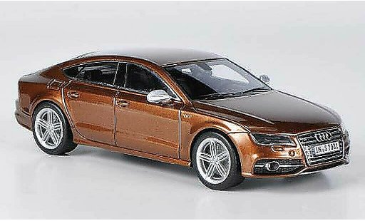 Audi S7 sportback 1/43 Schuco bruin 2011 modelauto