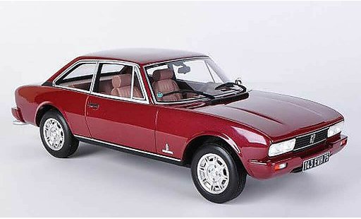 Peugeot 504 coupe 1/18 Ottomobile V6 TI rood modelauto