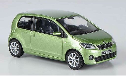 Skoda Citigo 3 portes 1/43 Abrex groen 3- 2012 modelauto