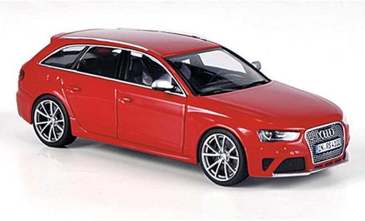 Audi RS4 avant 1/43 Minichamps (Typ B8) rood 2012 modelauto