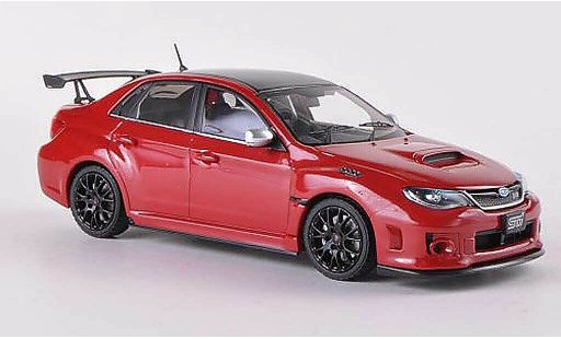 Subaru Impreza WRX 1/43 Ebbro STI S206 NBR Challenge Package rood/carbon RHD modelauto
