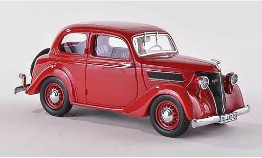 Ford Eifel Berline 1/43 Neo zwart-rood 1938 modelauto